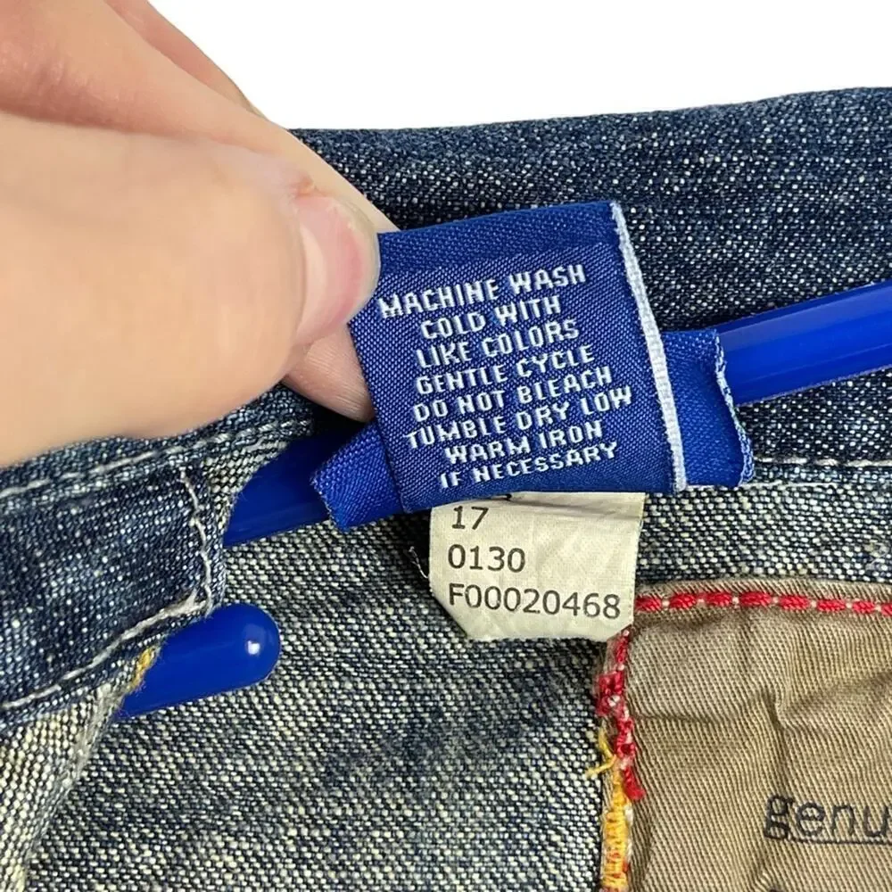 Oshkosh Genuine Kids Denim Jean Jacket Distressed 18 Months Snap Front